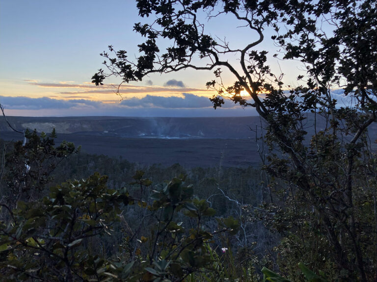 Kilauea Crater Sunset